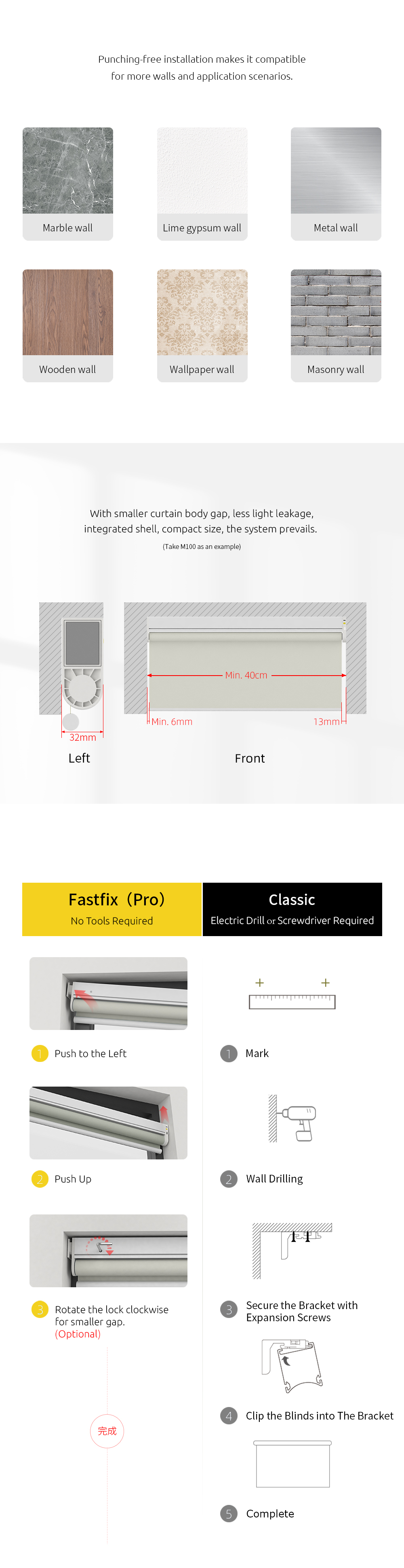 SUNfree blinds and motors