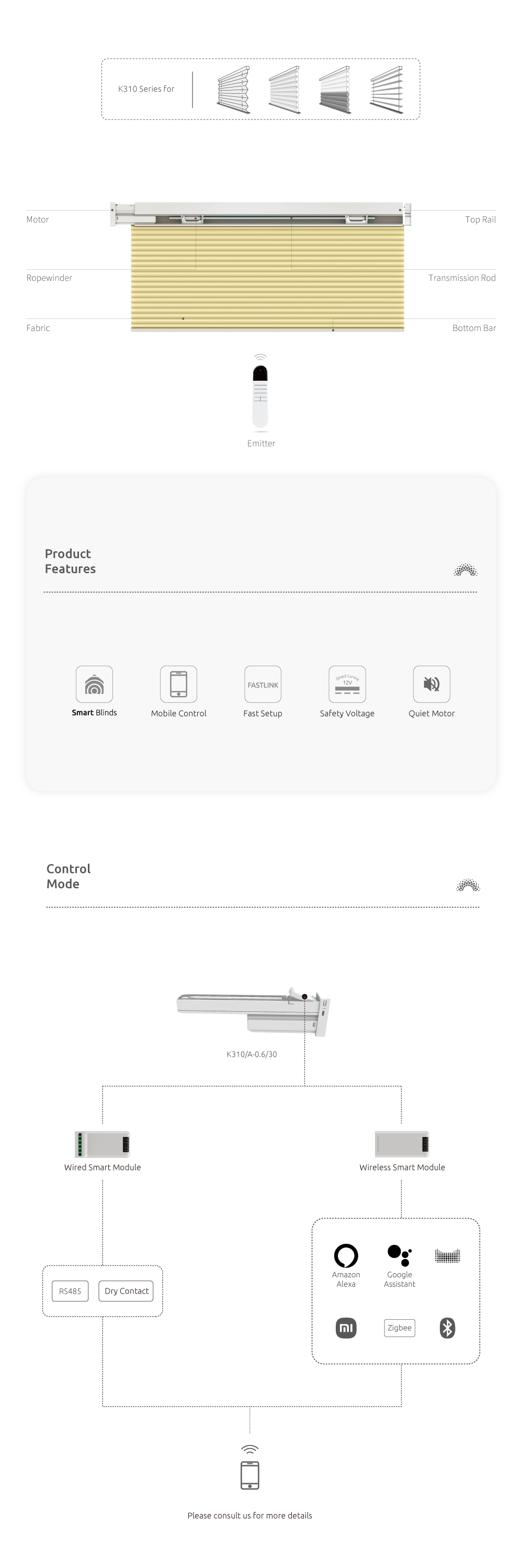 SUNfree blinds and motors