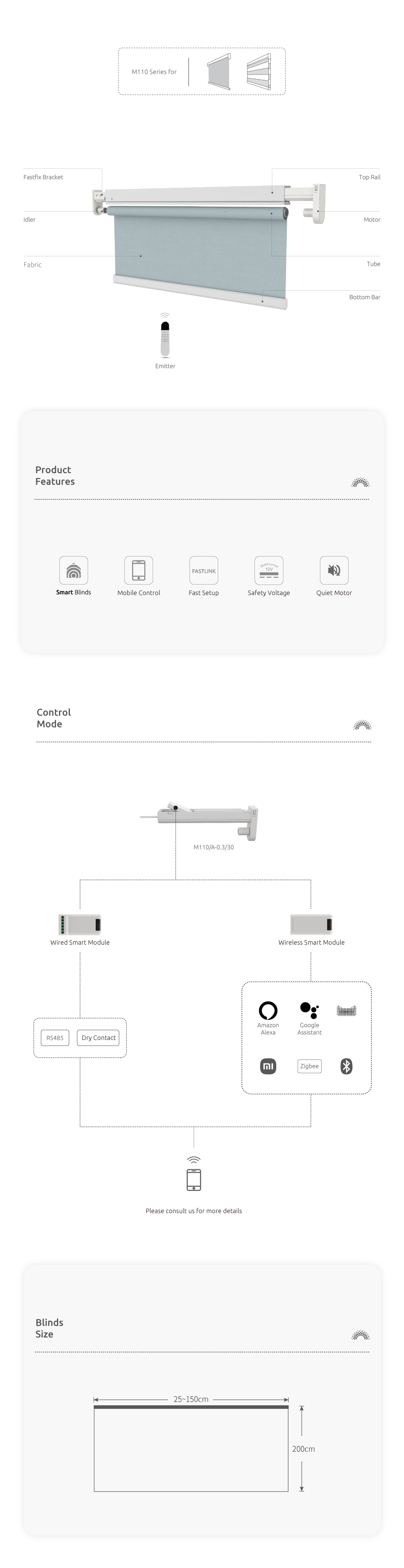 SUNfree blinds and motors