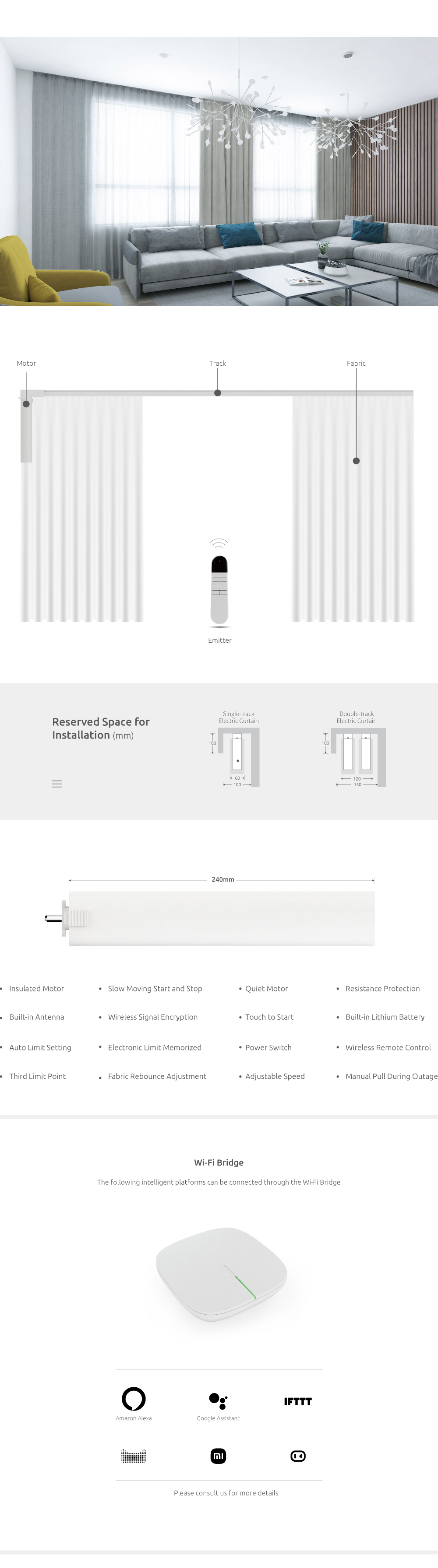 SUNfree blinds and motors